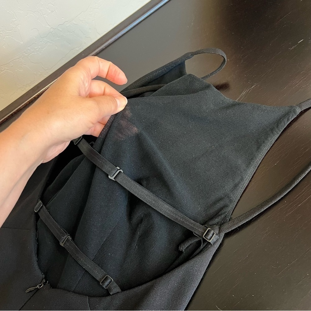 DOLCE&GABBANA 1998 VINTAGE BACKLESS MIDI TWEED DRESS, Black, size IT40/ US4 - Picture 6 of 17